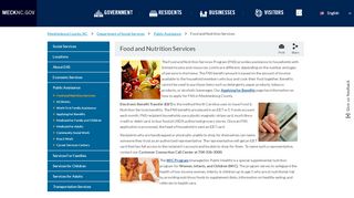 
                            7. Food and Nutrition Services