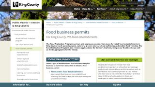 
                            3. Food business permits - King County