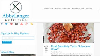 
                            4. Food Sensitivity Tests: Are They Science or Hoax? - Abby Langer