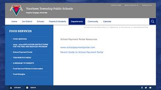 
                            4. Food Services / School Payment Portal