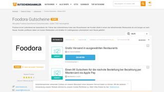 
                            8. Foodora Gutscheine Alle gültigen Rabattcodes im August 2019