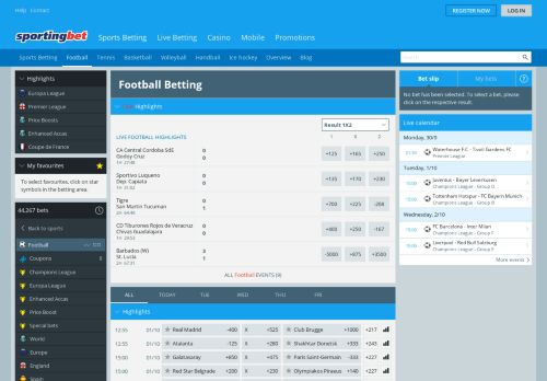 
                            11. Football Betting Odds | Online Football | Sportingbet