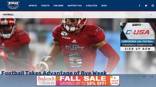 
                            2. Football - Florida Atlantic University Athletics