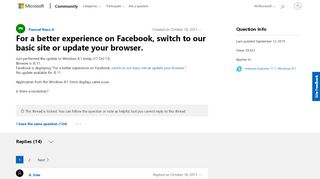 
                            9. For a better experience on Facebook, switch to our basic ...
