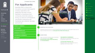 
                            2. For Applicants | Deerfield Academy