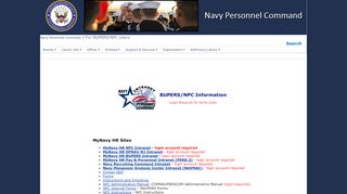 
                            2. For BUPERS/NPC Users - US Navy