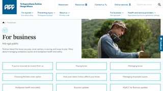
                            3. For business - acc.co.nz