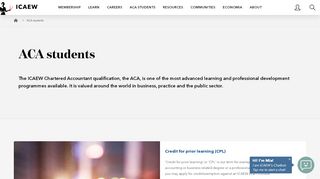 
                            7. For current ACA students | ICAEW