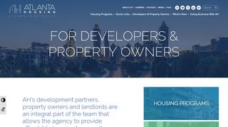 
                            1. For Developers & Property Owners | Atlanta Housing Authority