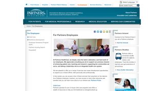 
                            7. For Employees | Partners HealthCare