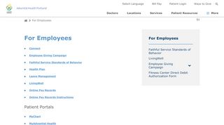 
                            1. For Employees - Portland, Oregon (OR) - Adventist Health