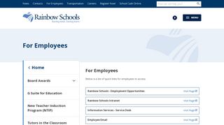 
                            3. For Employees - Rainbow District School Board