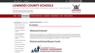 
                            1. For Families - Lowndes County Schools