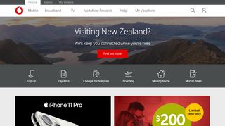 
                            6. For fast broadband and the best mobile phones - Vodafone NZ