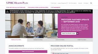 
                            7. For Health Care Providers | UPMC Health Plan