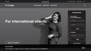 
                            6. For international clients | Bank Citadele