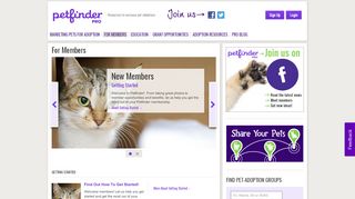 
                            3. For Members - Petfinder Members