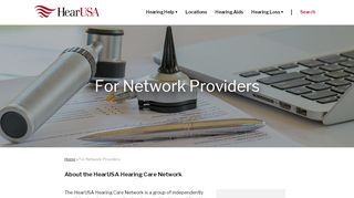 
                            3. For Network Providers - HearUSA