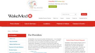 
                            1. For Our Providers | Raleigh, North Carolina (NC) - …