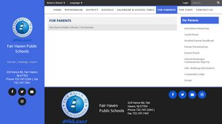 
                            7. For Parents - Fair Haven Public Schools