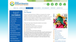 
                            1. For Parents - Nashua School District
