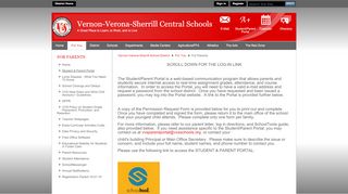 
                            11. For Parents / Student & Parent Portal - Vernon-Verona-Sherrill