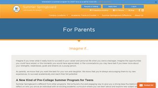 
                            7. For Parents | Summer Springboard