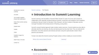 
                            2. For Parents – Summit Learning