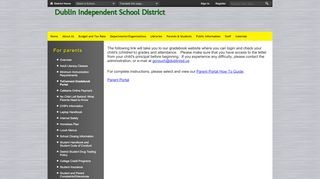 
                            7. For parents / TxConnect Gradebook Portal - Dublin ISD