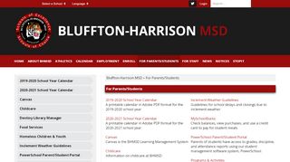 
                            1. For Parents/Students - Bluffton-Harrison MSD