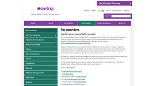 
                            7. For providers | Aetna Better Health of Louisiana