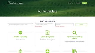 
                            11. For Providers - First Choice Health