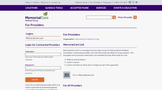 
                            4. For Providers | MemorialCare Health System | Orange County | Los ...