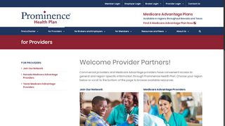 
                            1. for Providers | Prominence Health Plan