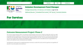 
                            8. For Services - Inclusion Development Fund Manager