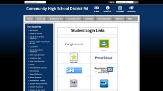 
                            1. For Students - Community High School District 94