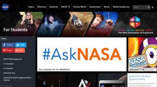
                            3. For Students | NASA