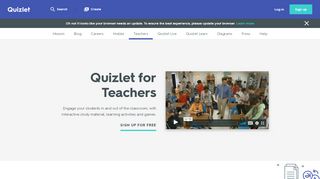 
                            4. For Teachers | Quizlet