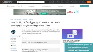 
                            8. for Wyse Management Suite - Spiceworks Community