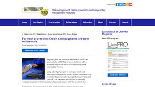 
                            3. For your protection: Credit card payments are now online-only ...