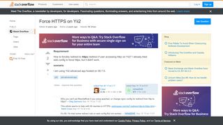 
                            3. Force HTTPS on Yii2 - Stack Overflow