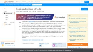 
                            2. Force reauthenticate with adfs - Stack Overflow