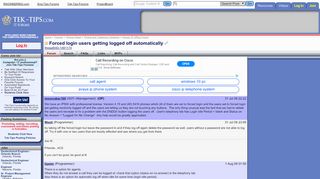 
                            3. Forced login users getting logged off automatically - Avaya: IP ...