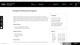 
                            8. Foreign Professional Program | Audi Central Houston