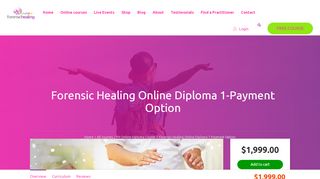 
                            6. Forensic Healing Online Diploma Course 1-Payment Option