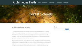 
                            5. Forest Schools - Archimedes Earth