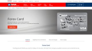 
                            3. Forex Card by Kotak Mahindra Bank