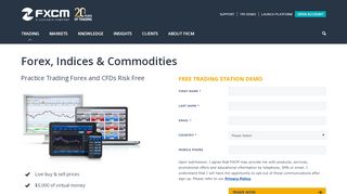 
                            4. Forex Trading Demo - FXCM Markets - FXCM.com