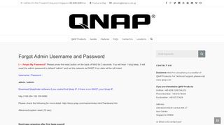 
                            6. Forgot Admin Username and Password - qnap …