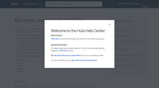 
                            11. Forgot Email Address - Hulu Help